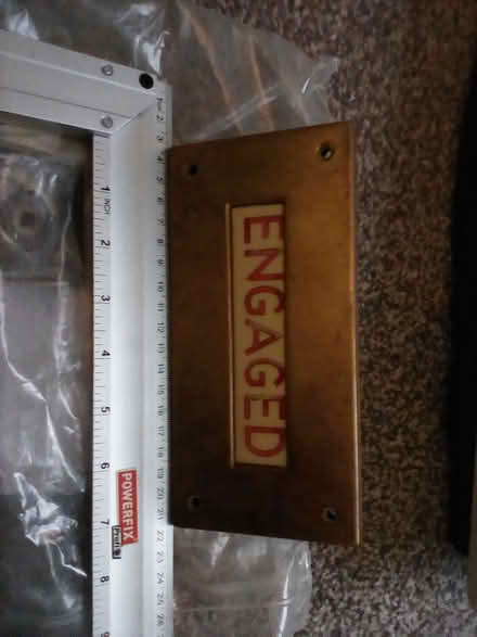 Photo of free Old engaged sign (WA13. Lymm area) #2