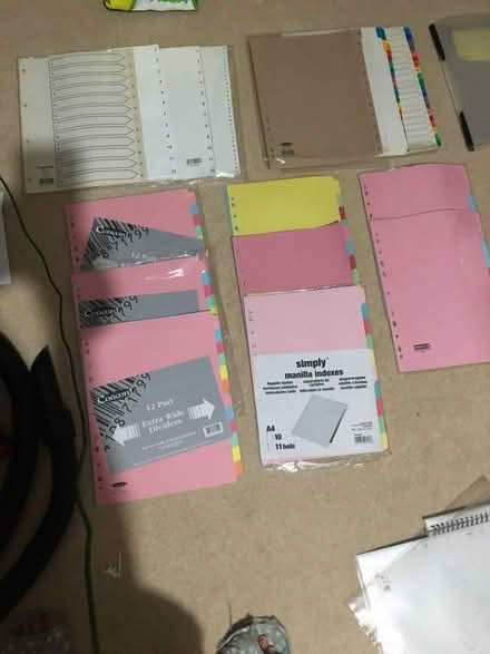 Photo of free Stationery-dividers varios types (North Cheam KT4) #1
