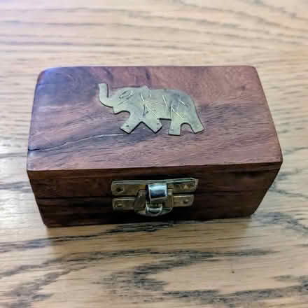 Photo of free Wooden box with elephant (Tufnell Park N7) #1