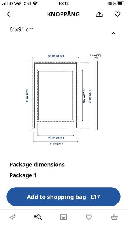 Photo of free Ikea picture frame with print (Enfield N13 6) #2