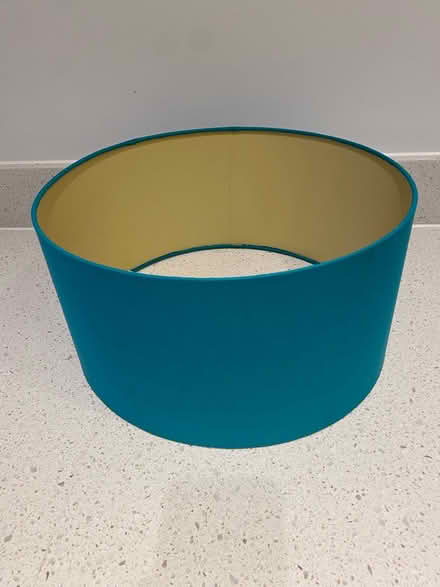 Photo of free Turquoise fabric lampshade (Lexden Colchester CO3) #1
