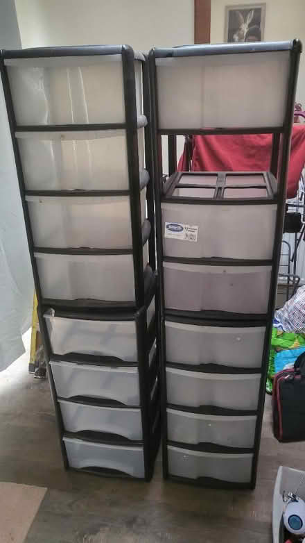 Photo of free Plastic storage shelves (Worcester) #1