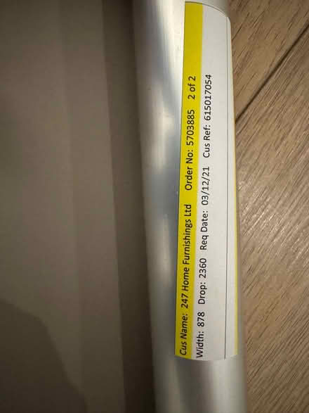 Photo of free Pair of beige roller blinds (SE1) #2