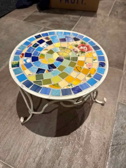 Photo of free Mosaic Mini Table / Plant Holder (Esher KT10) #1