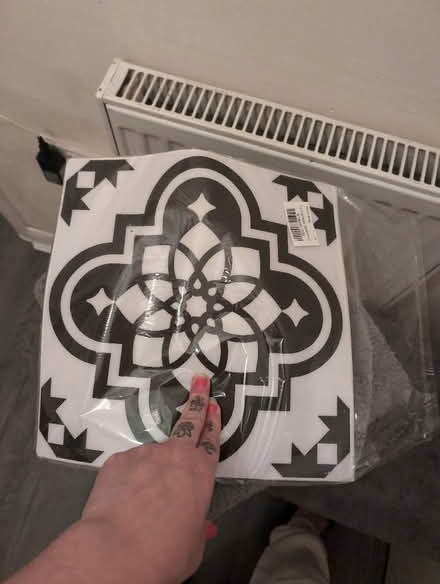 Photo of free 9 sticky back tiles 30x30 (Bromley North BR1) #1