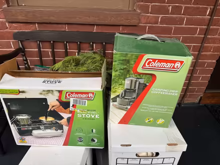 Photo of free Coleman Stove & Drip Coffee Maker (North Downtown Charlottesville) #1
