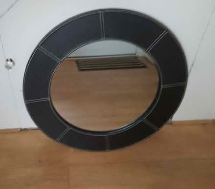 Photo of free Black faux leather mirror (Harlescott SY1) #1