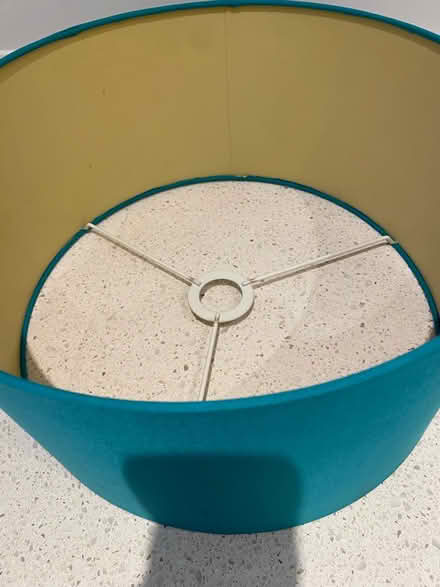 Photo of free Turquoise fabric lampshade (Lexden Colchester CO3) #2