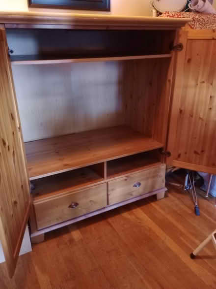 Photo of free Ikea wooden armoire/TV cabinet (Ditmas park) #2