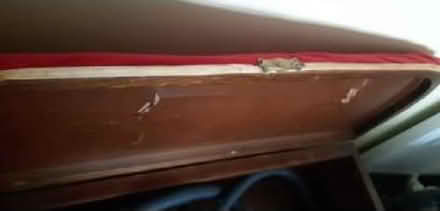 Photo of free Ottoman red velvet for upcycle (Earwig Corner BN7) #1