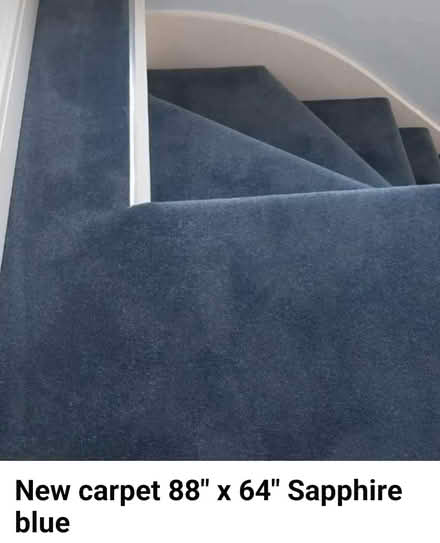 Photo of free New blue carpet 88" x 64" (Chelsfield BR6) #1