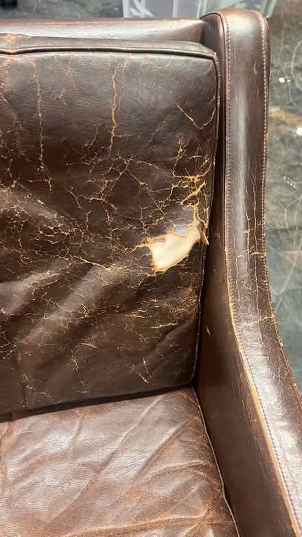 Photo of free Two leather sofas (W2 4qj) #2