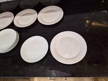 Photo of free 2 sets of white plates (Sharrow area S11) #3