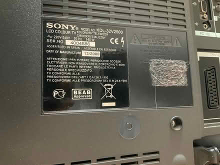 Photo of free Sony TV (Esher) #3