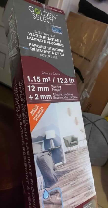 Photo of free 1 Box of laminate (grey) (CV5) #1