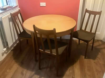 Photo of free Round/oval dining table + 4 chairs (Congleton town CW12) #1
