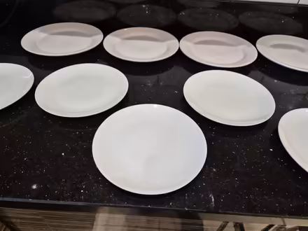 Photo of free 2 sets of white plates (Sharrow area S11) #2