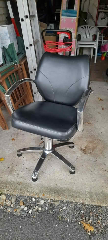 Photo of free Faux leather/chrome chair (Old Windsor SL4) #2