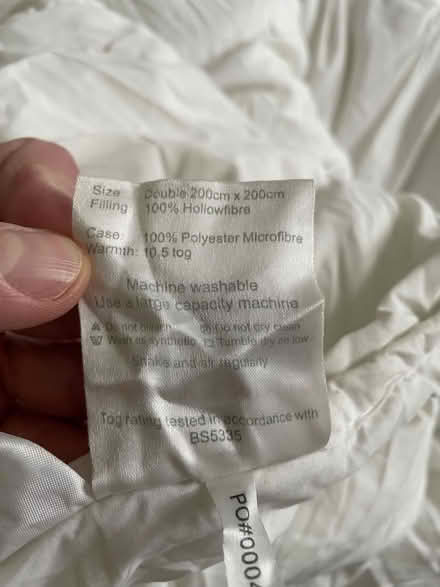 Photo of free 10.5 Tog Double Duvet (E1) #2