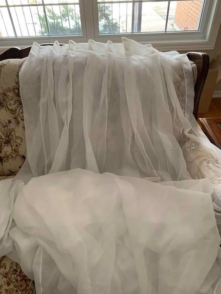 Photo of free Pinch pleated sheer white curtains (Kanata North) #1