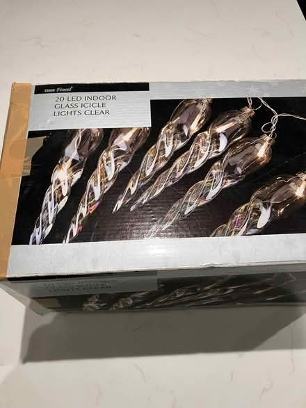 Photo of free 20 LED Indoor glass icicle lights (Victoria Park/Brookfield Rd E9) #1
