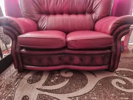 Photo of free Leather Settee (Batemoor S8) #2