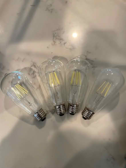 Photo of free 4 cool white A19 Edison bulbs (Trinidad) #1