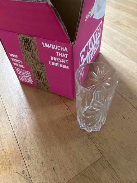 Photo of free 4 cut glass tall tumblers (Near Kew Gardens, Richmond) #2