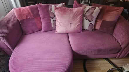 Photo of free Pink chaise sofa 3/4 seater (Horndean PO8) #3
