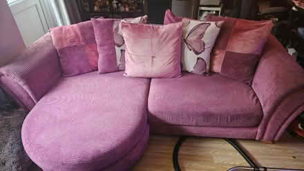 Photo of free Pink chaise sofa 3/4 seater (Horndean PO8) #1