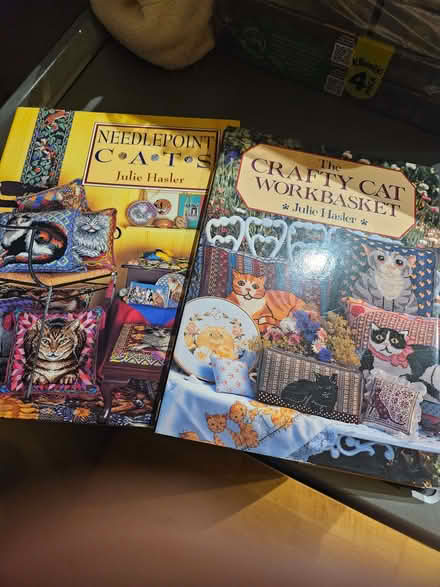 Photo of free Books, 2 tapestry and cross stitch books, exc cond (Higham North area NN10) #1