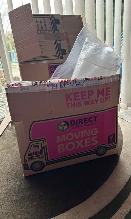 Photo of free Moving boxes and bubble wrap (OX4) #1