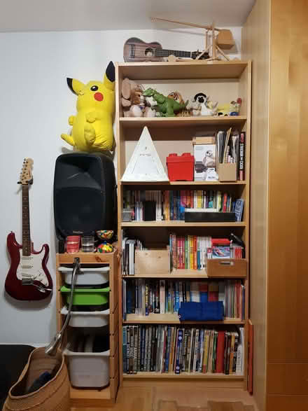 Photo of free IKEA large Billy bookcase - light pine effect finish (Gospel Oak NW5) #1