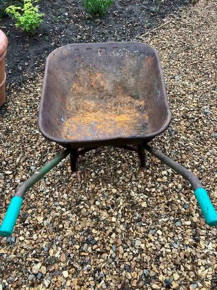 Photo of free Old metal wheelbarrow (Wimbledon) #1