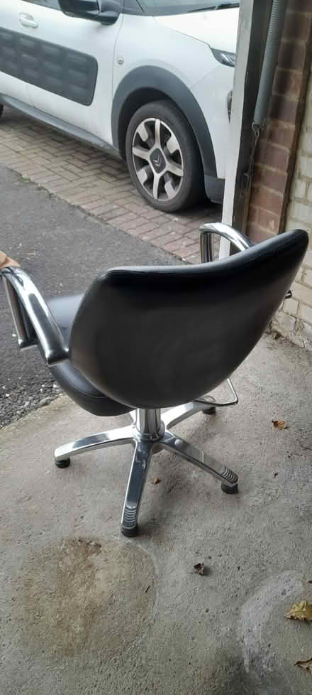 Photo of free Faux leather/chrome chair (Old Windsor SL4) #1