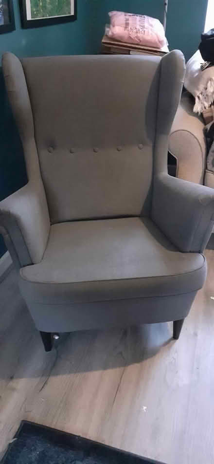 Photo of free Pair of IKEA wingback chairs (Castlemilk) #1