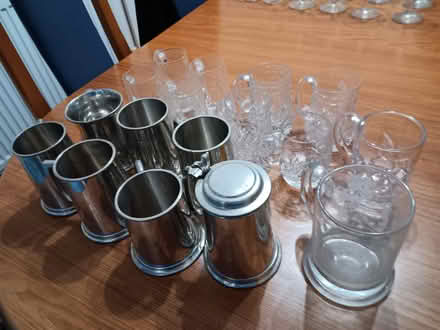 Photo of free Beer tankards and glasses (Holmes Chapel CW4) #1