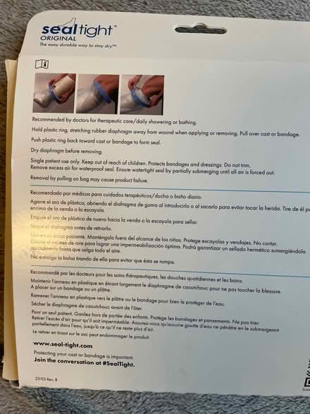 Photo of free Cast/bandage protector waterproof (Spondon DE21) #2