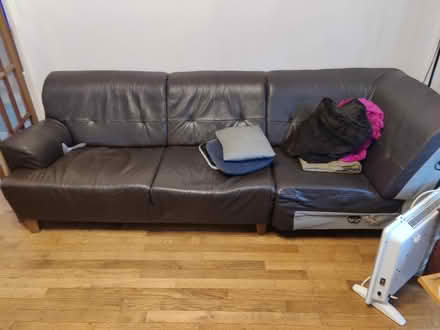 Photo of free IKEA leather cornersofa (Friern Barnet, N11) #3