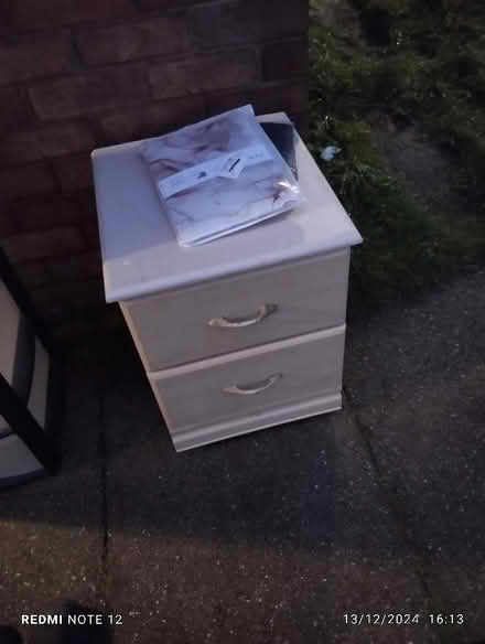 Photo of free Two bedside tables (Hemsworth S14) #1