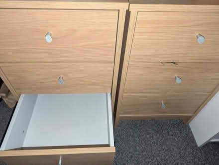 Photo of free Two bedside tables (39x39.5x61cm [LxDxH]) (Bedwell SG1) #2