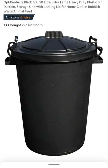 Photo of free Black bin 50l - new (SK4, Stockport) #2
