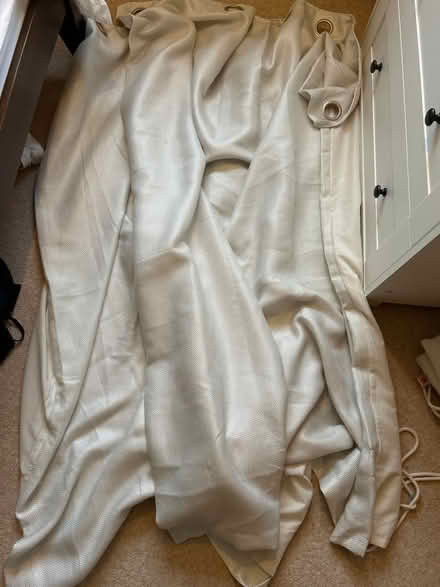 Photo of free Silver glittery curtains Pair (KT15) #1