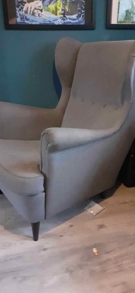 Photo of free Pair of IKEA wingback chairs (Castlemilk) #3