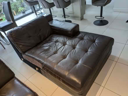 Photo of free Leather Sofa (Winchmore Hill N21) #3