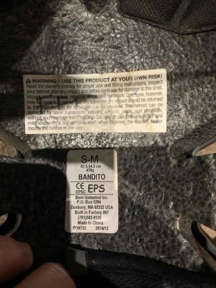 Photo of free Small Bern helmet (Malvern Link WR14) #2