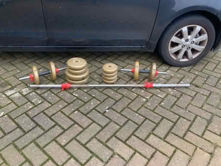 Photo of free Plastic Weights and Bars (Gosport PO12) #1