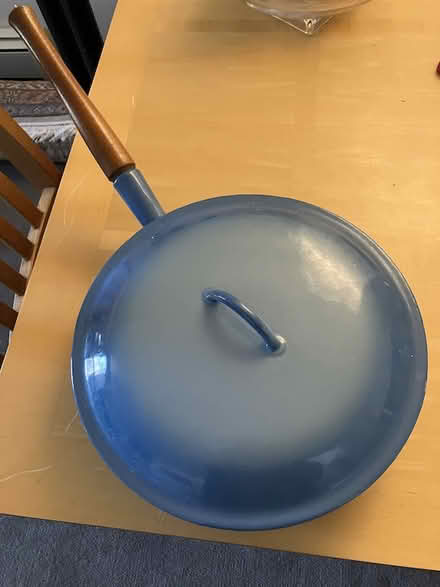 Photo of free Enameled skillet with lid (North Boulder) #2