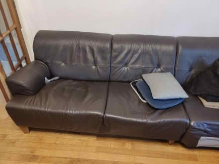 Photo of free IKEA leather cornersofa (Friern Barnet, N11) #2