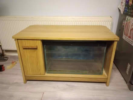 Photo of free Fish tank and cabinet (Reddish SK5) #1